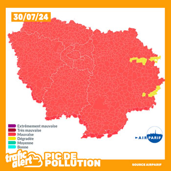 Pic de pollution sur l’Île-de-France