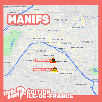 Deux manifestations rive gauche très sensibles