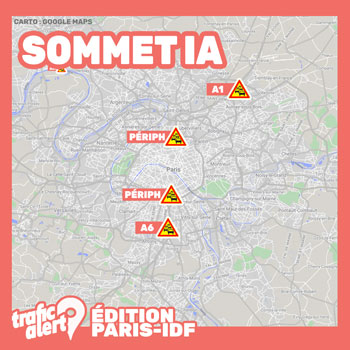 Sommet de l’IA à Paris, les effets trafic aux abords des aéroports