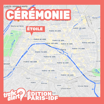 Cérémonie place de l’Étoile à Paris
