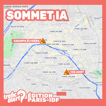Sommet mondial de l’IA, mesures dans Paris
