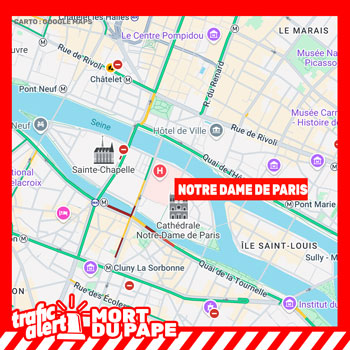 Décès du Pape François : affluence vers Notre-Dame de Paris