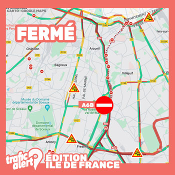 Fermeture de l’A6b