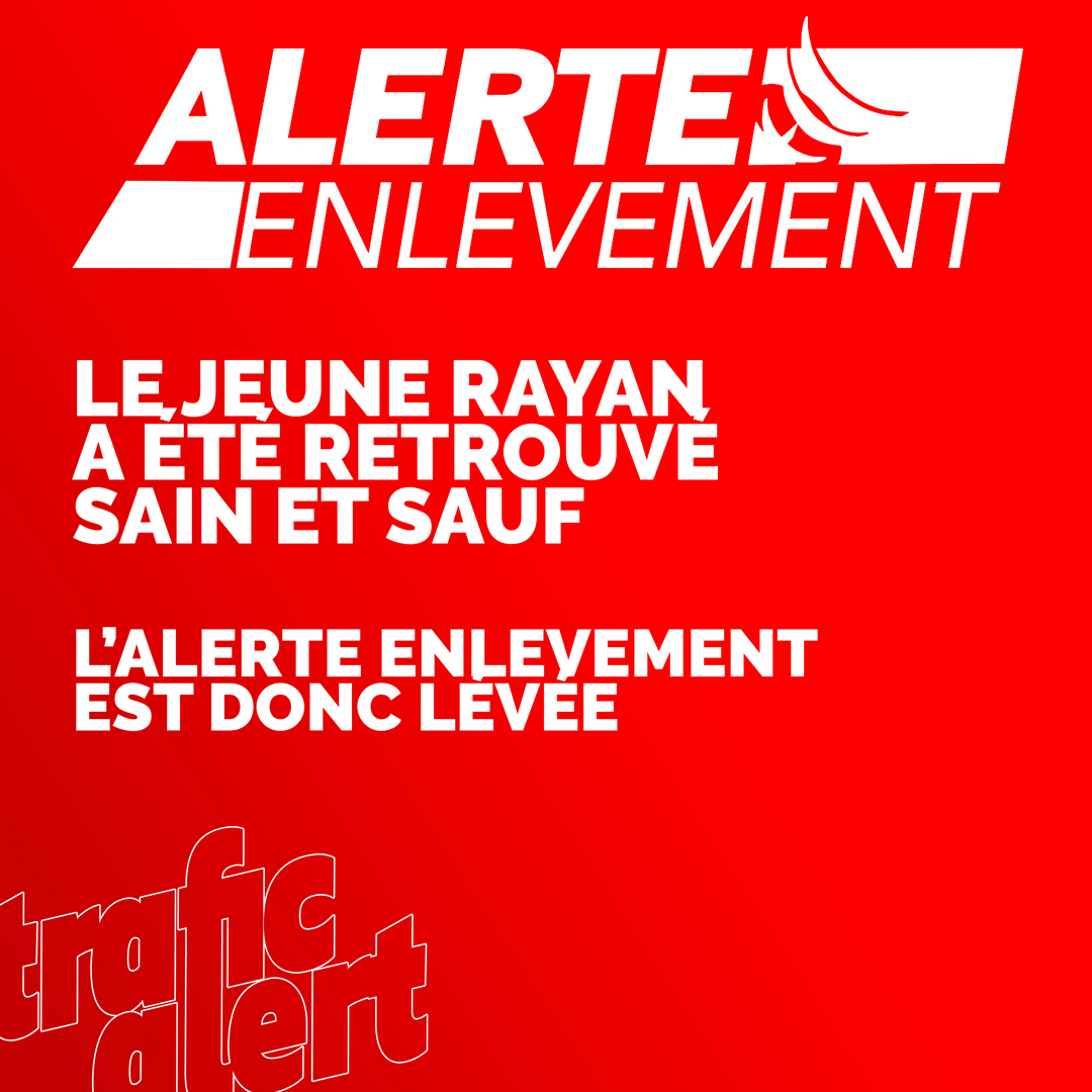 Alerte enlèvement terminée