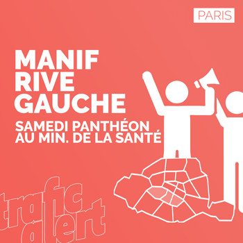 Manif à Paris rive gauche