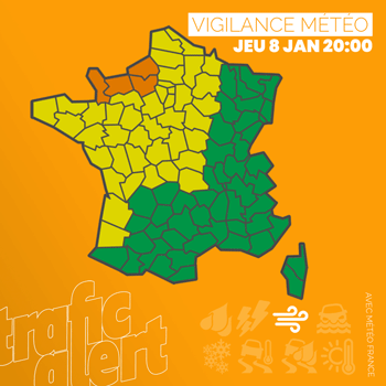 Vigilance orange sur 4 départements pour tempête