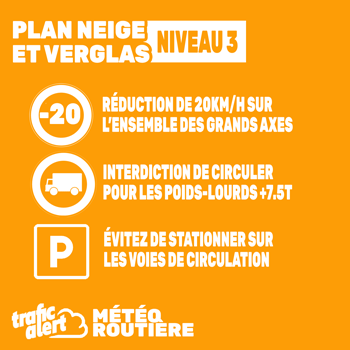 Plan neige et verglas niveau 3 Île-de-France activé