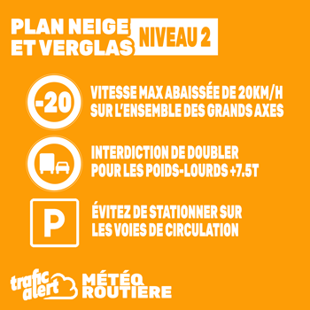 Plan neige et verglas niveau 2 Île-de-France activé