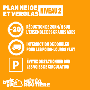 Plan neige et verglas niveau 2 Île-de-France activé