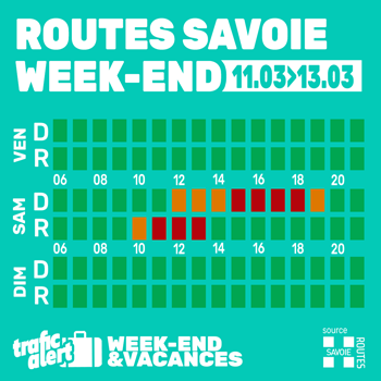 Les routes de Savoie ce week-end